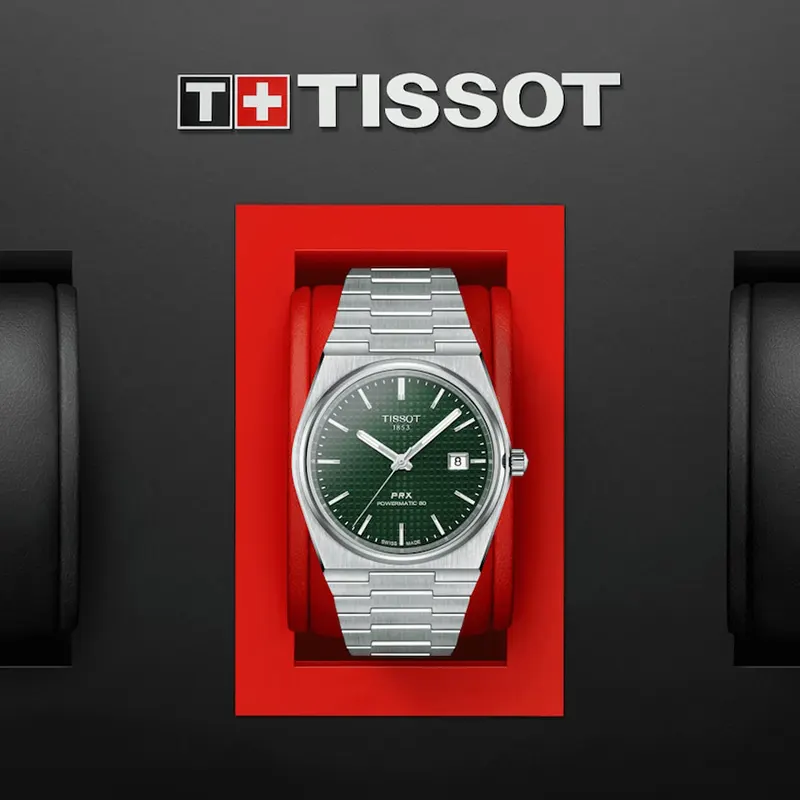 Tissot PRX Powermatic 80 Green Dial Men's Watch | T137.407.11.091.00